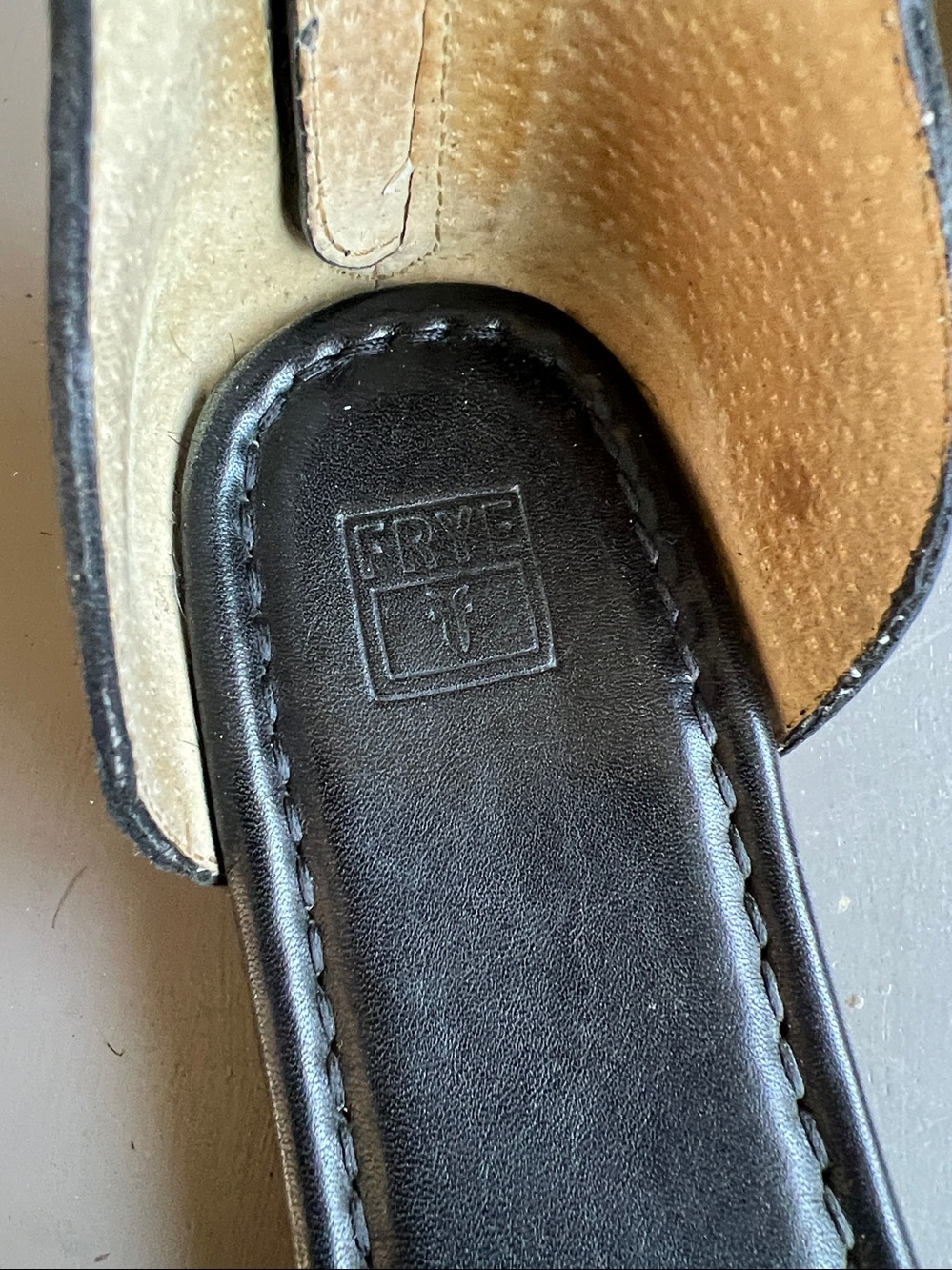 Women’s Frye Black Ankle-Strap Mules sandals with Closed Toe - Picture 5 of 5
